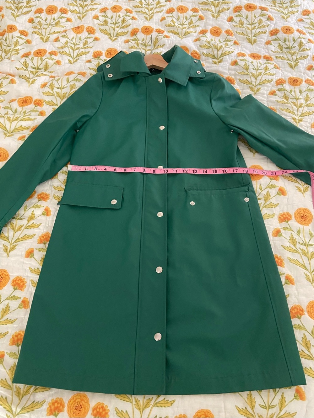 NWT JCrew Green Raincoat - Picture 5 of 6